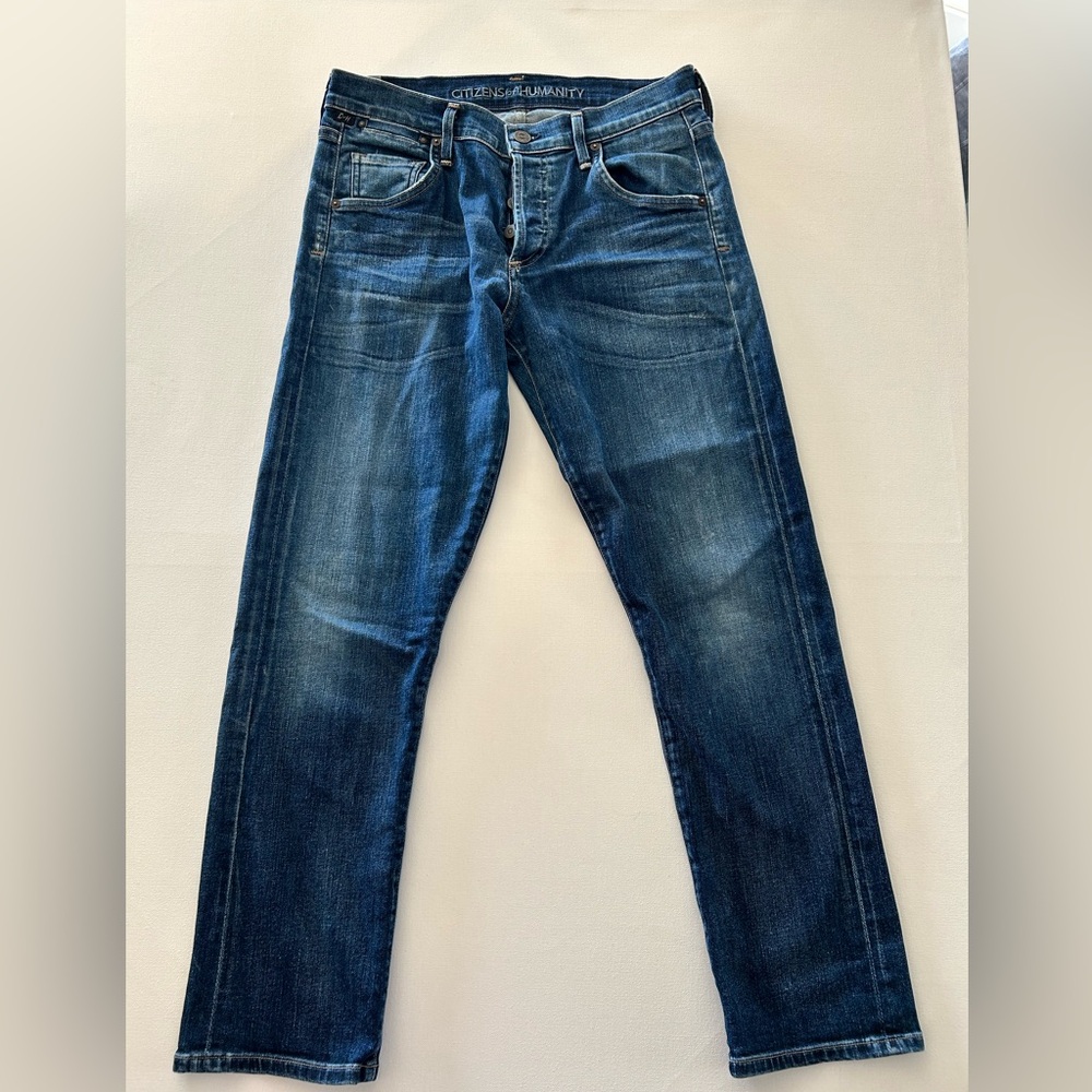 Citizens Of Humanity Dark Blue Straight Jeans